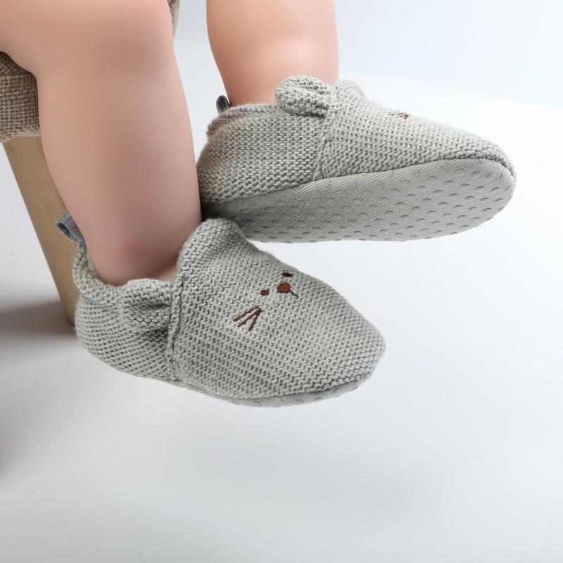 Baby Girls Shoes Casual Solid Color Cartoon Soft Bottom Non-Slip Toddler Kids Shoes