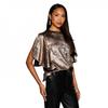 Principles Womens/Ladies Metallic Slit Sleeve Top