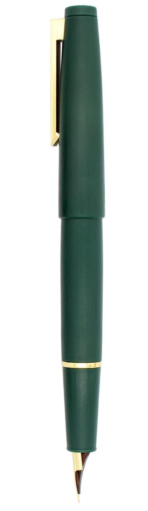 Gullor Color Fountain Pen Simple Converter and Gift Box Gold Extra Fine Nib Green X80, Design, Included, Clip, (0.3mm),