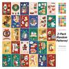 Christmas Greeting Card Vintage Santa Snowman Christmas Cards Holiday Greeting Cards For Friends 1/2/4/6/10 Design Randomly Sent