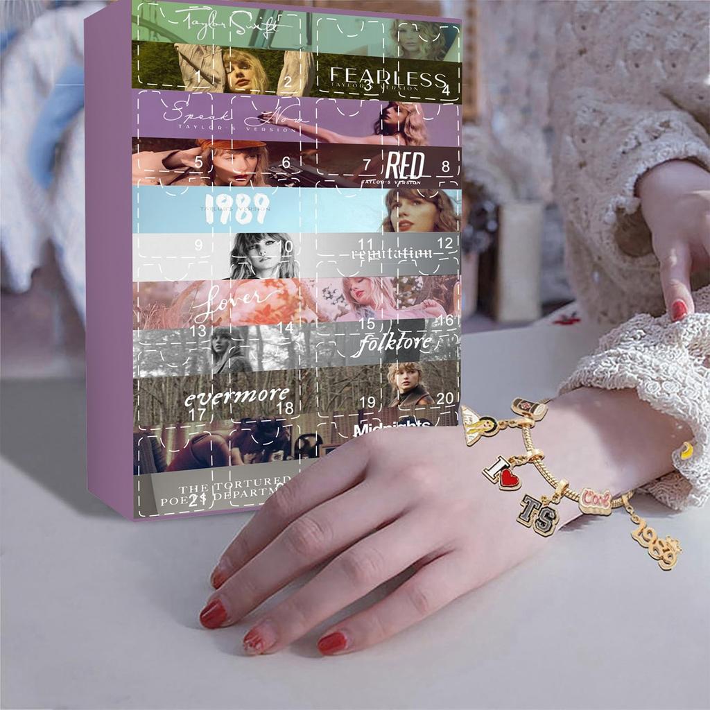 3D Stereo BlindBox Aircraft Box BlindBox Advent Calendar Pendant Bracelet 24 GridKeychain