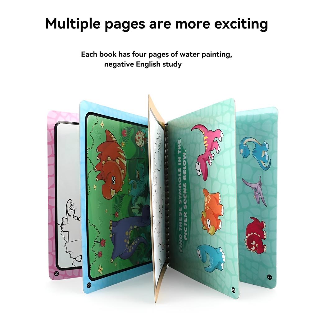 Children's Magic Picture Book Can Be Repeatedly Doodled Using Clean Water Painting And Coloring