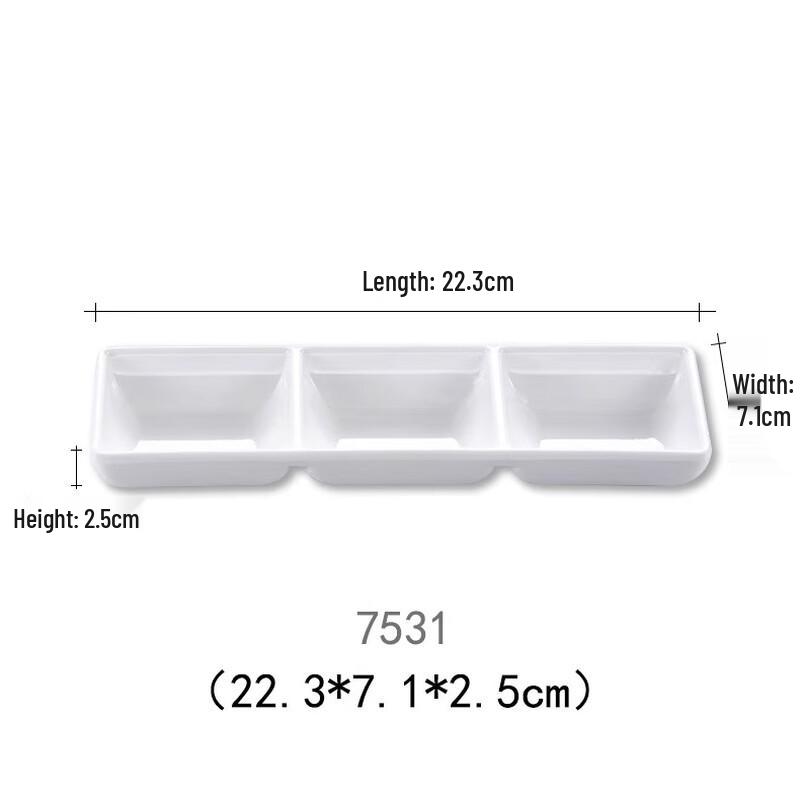 Commercial White Melamine Round Dipping Dishes, 30-Pack