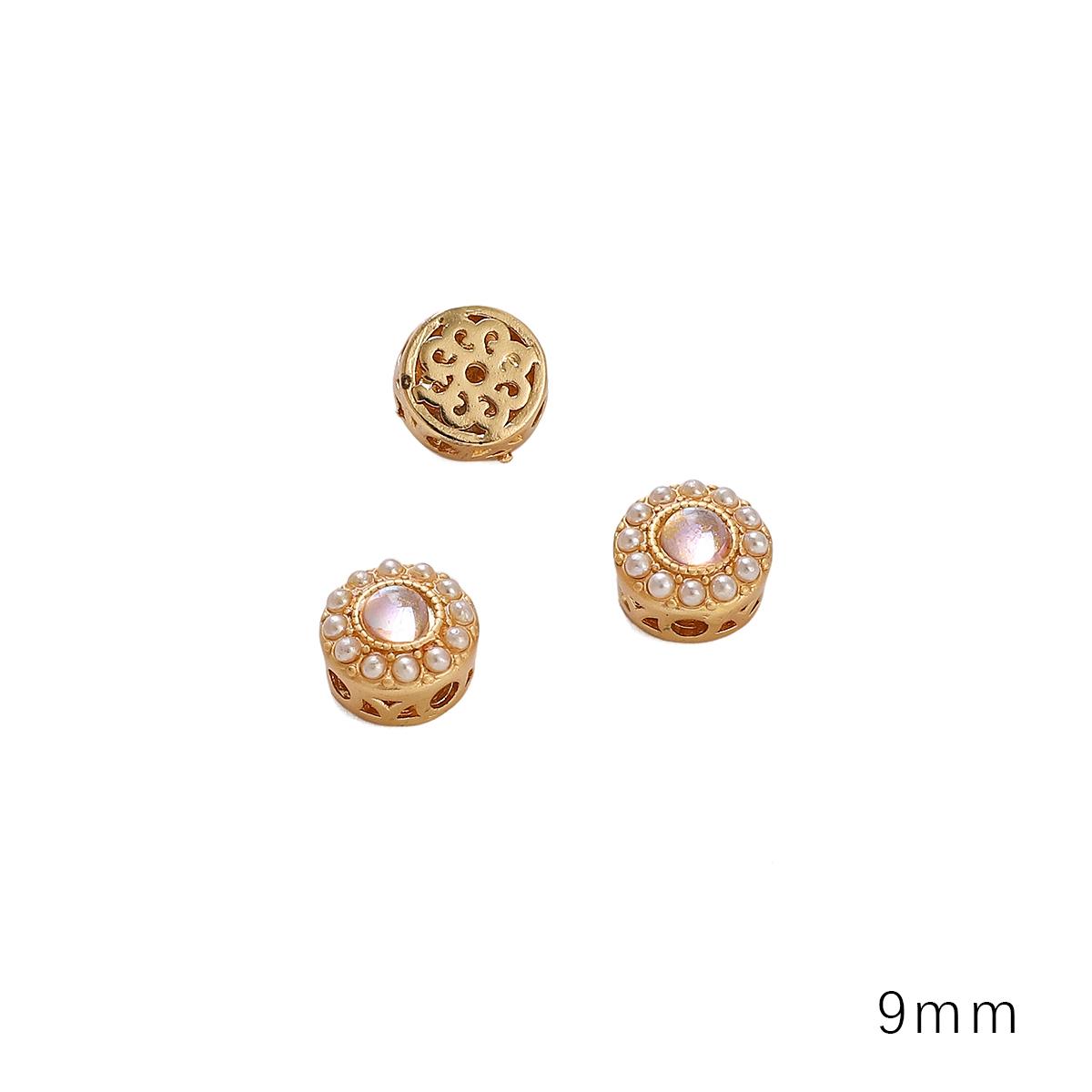 

Золота порожниста перегородка з мідного піску для аксесуарів для рукоділля своїми руками 9mm чистий