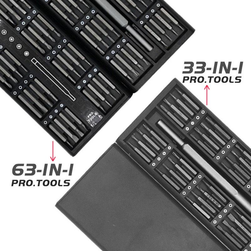 63 in 1 Precision Screwdriver Set Magnetic Hex Phillips Torx Bids for Xiaomi/Huawei/iPhone Laptop Repair Tools Kit