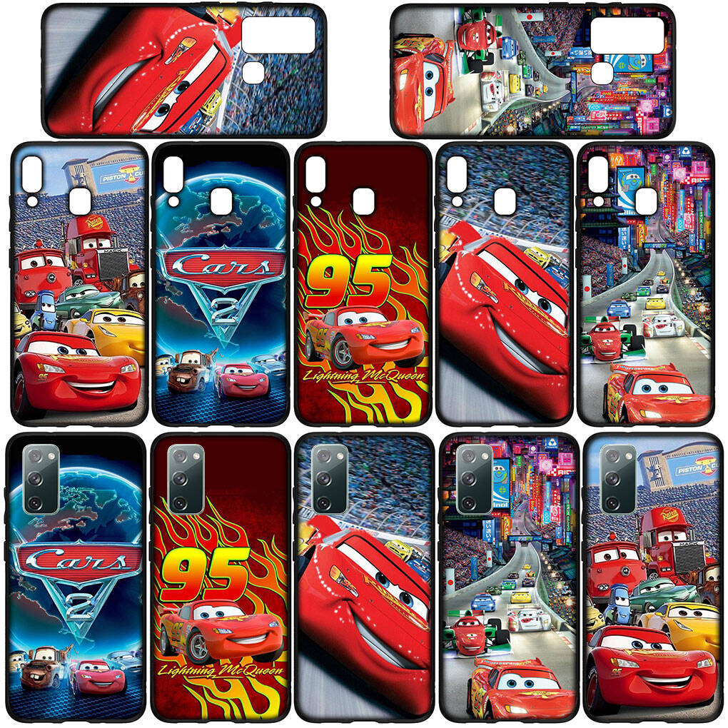 for Samsung Galaxy S25 S24 S23 S22 Ultra FE Plus A17 A37 A57 A56 A55 A06 A16 A15 A36 A26 A35 A05 A54 A34 Case Lovely Cars Lightning McQueen 95 Cover
