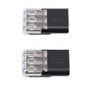 30Pcs Wire Plug in Connector 3 Pin with Locking Buckle No Stripping Quick Splice Clips for 18-16AWG LED Strip Light Electrical Cable 3mm Hole Dia