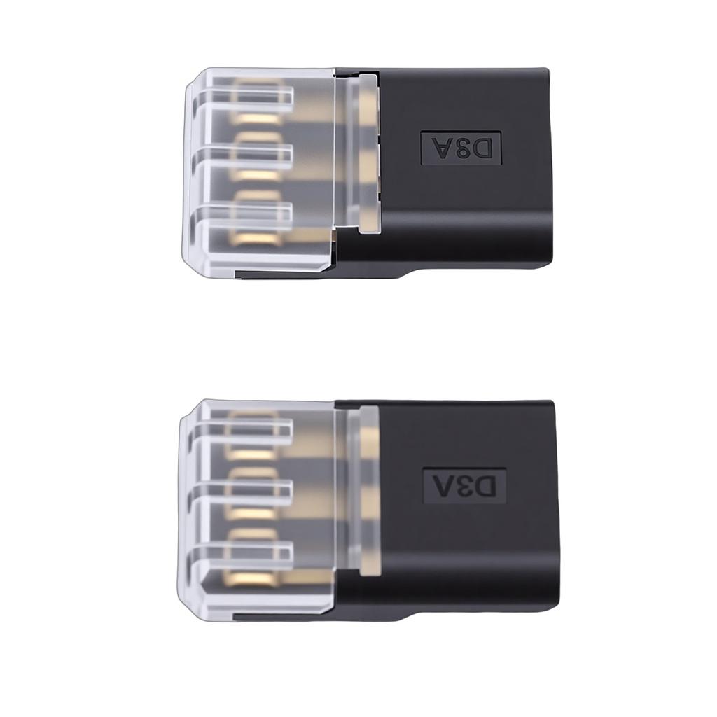 30Pcs Wire Plug in Connector 3 Pin with Locking Buckle No Stripping Quick Splice Clips for 18-16AWG LED Strip Light Electrical Cable 3mm Hole Dia
