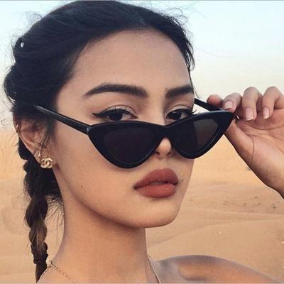 New Retro Cat Eye SunglassesTriangle Frame Glasses Ladies Sexy Brand Designer Ladies Glasses EMA