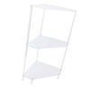 Acrylic   End Table, 3-Tier Corner Side Table, Corner Coffee Table for Living Room, Bedroom, Bathroom Balcony, Rack Storage Shelf