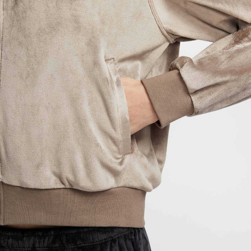 Nike Casual Sport Simple Hooded Long Sleeve Jacket Women Jackets Dark-Khaki HJ0958233