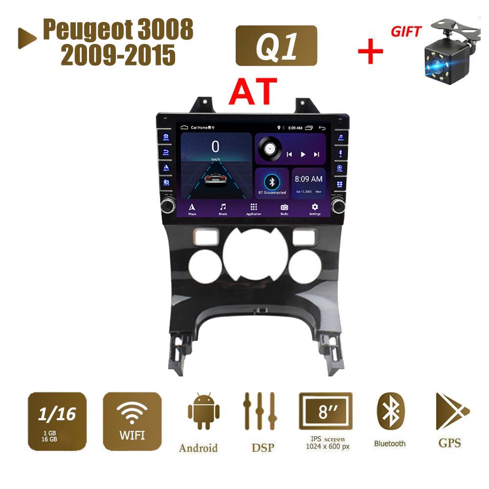 

Для Peugeot 3008 2009-2015 с кнопкой Android автомобильный радиоприемник мультимедийный плеер навигация стерео GPS 2 Din 1 + 16 ГБ 1+16GB,AT