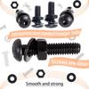 1180pcs Metric Nuts and Bolts Washers Assorted Set M2 M3 M4 M5 Black Hex Socket Head Cap Screws Bolts and Nuts Kit Thread Machine Hex Bolt Set