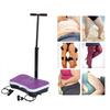 Body Shaping Vibration Machine Fitness Training Equipment for Home Office Purple US Plug 110V