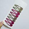 8Pcs/set Leopard Print Hair Clips for Women Girls Vintage Geometric Star BB Clips Bangs Hairpins Barrettes Hair Accessories Set