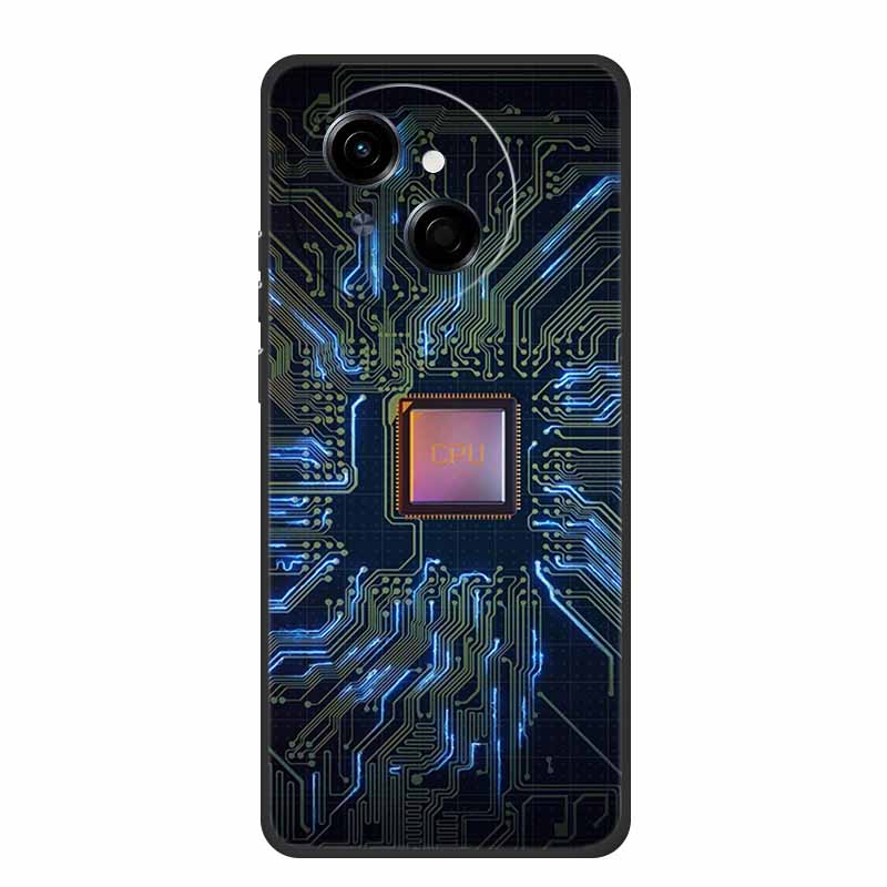 For Tecno Spark Go 1 S Case Coque Black Silicone Soft Phone Case For Tecno Spark 40C Go 1S Pop 9 4G Back Cover Case 40 C Funda