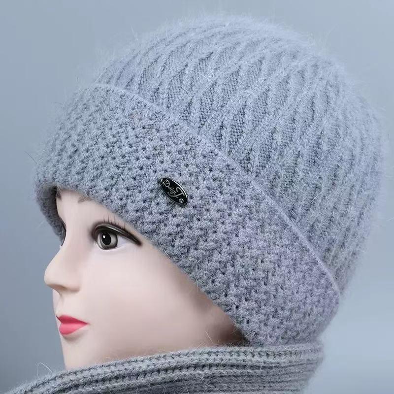 Winter hat fleece warm wool hat outdoor cold cover ear protector old lady knitted hat