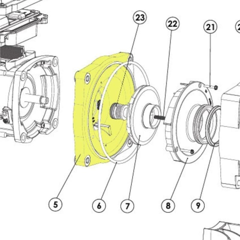 Högpresterande Tätningsplatta Nedgrävd Pump Enkel Installation Ersättning 356071Z Poolreservdel Lämplig för Poolpumpar