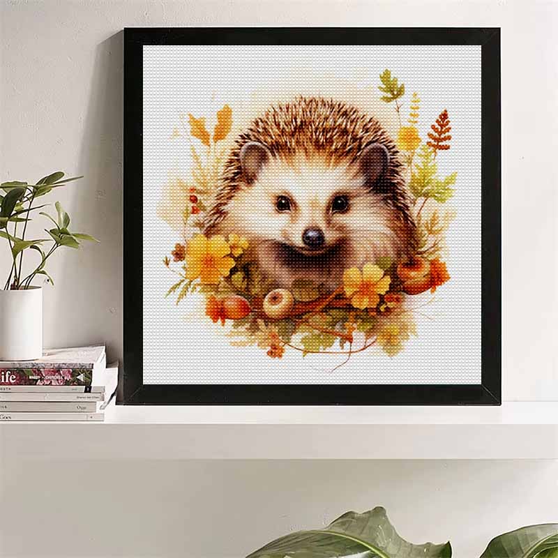 Neuankömmling 5D DIY Vollkreis Diamantmalerei "Igel und Buch" Stickerei Kreuzstich Heimdekor Geschenk