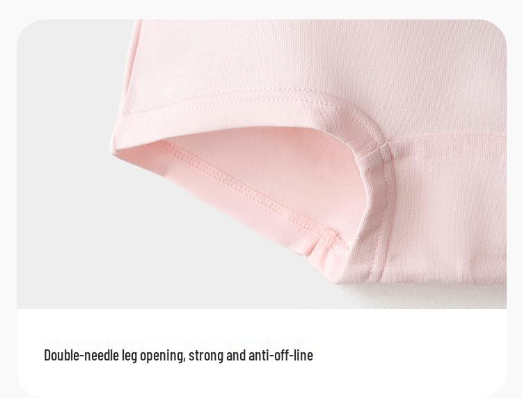 Balabala Girls' Cotton Boxer Shorts - 3-Pack, No-Wedgie, Skin-Friendly, Small to Large Sizes