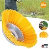8 Inch Universal Grass Trimmer Weed Brush Mowing Head Nylon Wire Wheel Trimmer Brush Weeder for Garden Weed Lawn Garden Tools