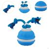 Cat Dog Interactive Toy Ball with Rope Bite Resistant Chewing for Indoor Outdoor Travel Lawn