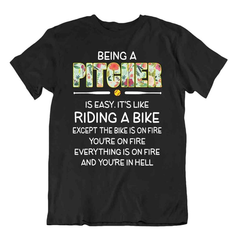 Softball Sport T Shirt Tee Shirt Gift Cool Present Cute Funny Play Joke Pitcher
