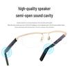 LG12 Smart Bluetooth AI Glasses with UV & Blue Light Protection for Business & Sports