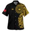 Samoa Polynesische Hawaiian Hemden Für Männer Design Kurzarm Revers Bluse Tops Damen Sommer Lässig