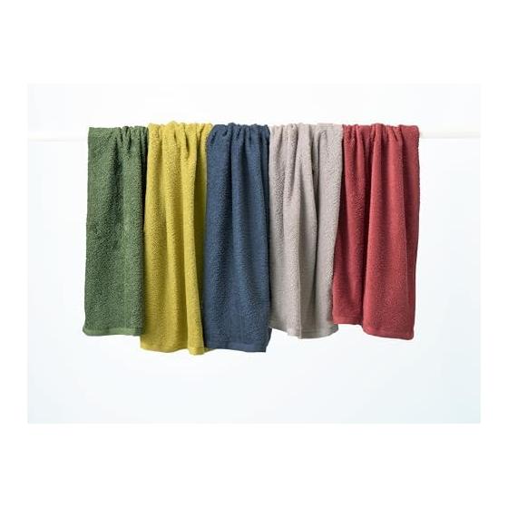 Kosugizen Daily Mini Bath Towel BASIC Color Gray Set of 2 50 x 100cm Thin and Lightweight Compact HZG-450-2GY