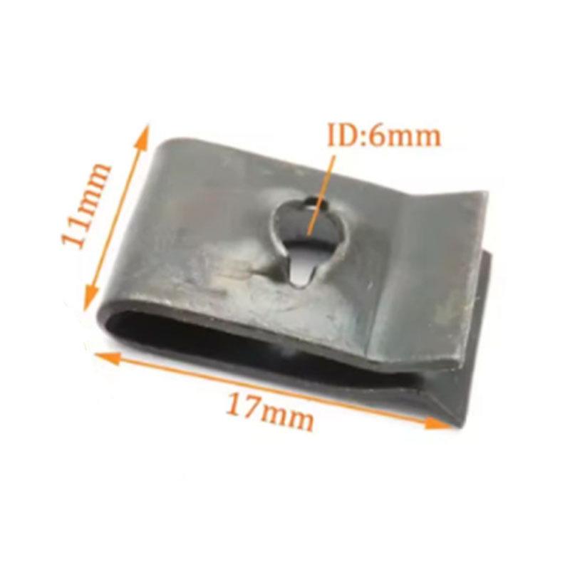 Motorcycle & Car Electric Scooter U-Clip Metal Fastener with Self-Tapping Screw
