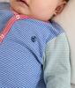 Footless Romper A0BB9 Light White 12 months 74cm [Petit Bateau] Blue/Off