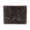 Wallet - AKZENT - Horizontal Format - Faux Leather Black - 9 Card Slots - Compact 12x2 Cm
