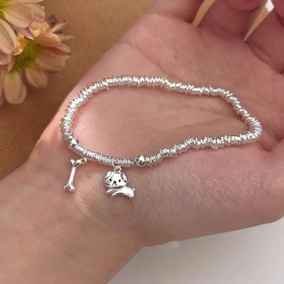Women's Puppy Dog Bone Simple Cute Bracelet