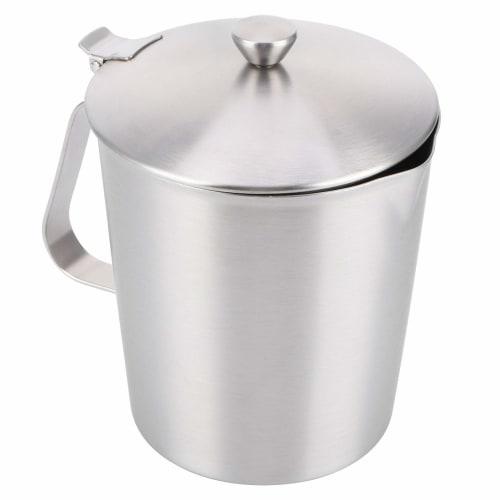 Coffee Latte Cup - Thick 304 Stainless Steel Measuring Cup - Milk Frothing Jug with Scale Cover - For Espresso, Latte Art, and Frothing Milk (1000ml W