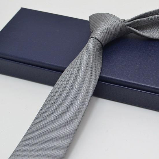 Qiandongge Suit And Tie Solid Color Coffee Color Gray 6Cm Casual Work Plaid Women'S Men'S Tie