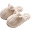 New Cute Cartoon Fabric Plush Cotton Slippers Winter Non-slip Couple Home Warm Home Indoor Cotton Shoes