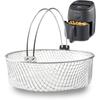 Air Fryer Basket for Mesh Steamer Basket for Ninja Foodi 6.5, 8Qt,Air Fryer Basket,Air Fryer Crisping Basket with Handle