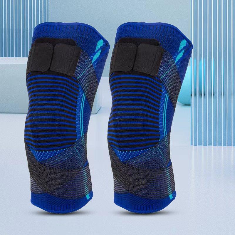Nylon Strap Sports Knee Pads Pressurized Anti Slip New Basketball Running Warm and Breathable Protective Gear Fitness