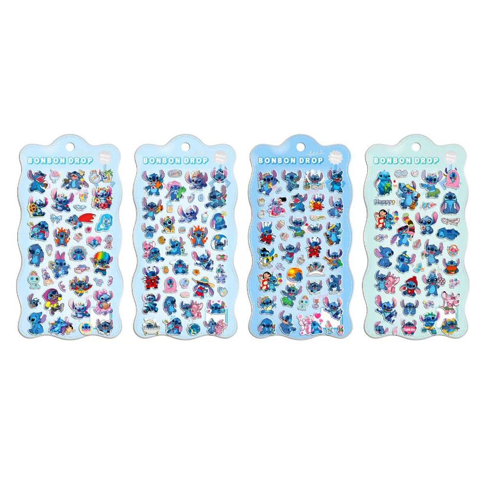 2/4 Pcs Mix Sanrio Cartoon Stickes Kuromi Capybara Zootopia 3D Stereo Crystal Sticker Decorative DIY Material Sticker