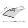 Aluminum Alloy Waterproof Awning Sunshade for Terrace and Balcony