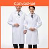 Comfortable Casual Doctor Nurse Uniform Long Sleeve Lab Coat White Workwear