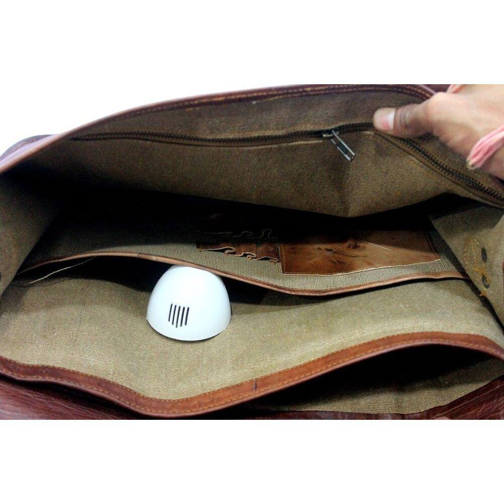 Сумки Сумки из кожи козы мужские коричневые винтажные новые портфели для ноутбука через — фото 3