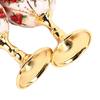 2pcs Silver White Blue Metal Embossed Wine Glass Alloy Retro Metal Wine Cup  Home Decor