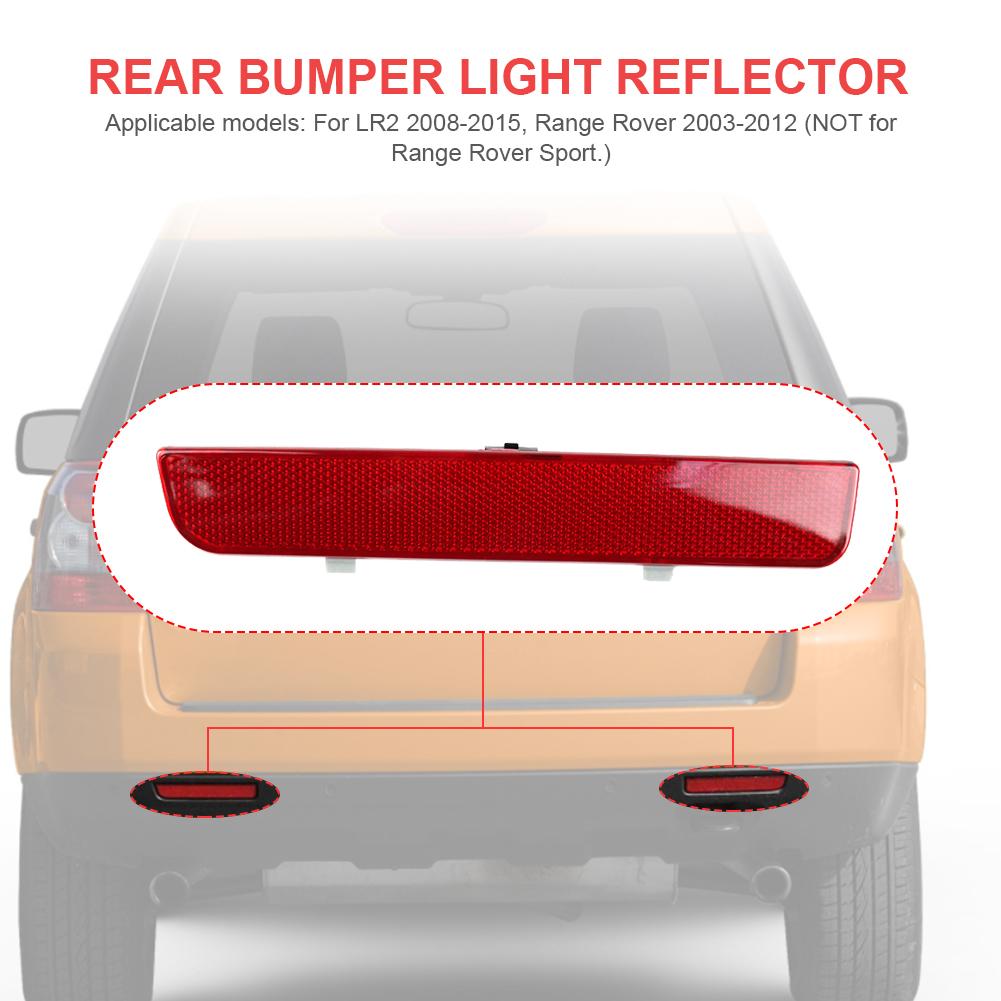1pcs Car Reflective Trim Plastic Left Right Rear Bumper Reflector For LR2 2008-2015 Range Rover 2003-2012 LR006349 LR006348