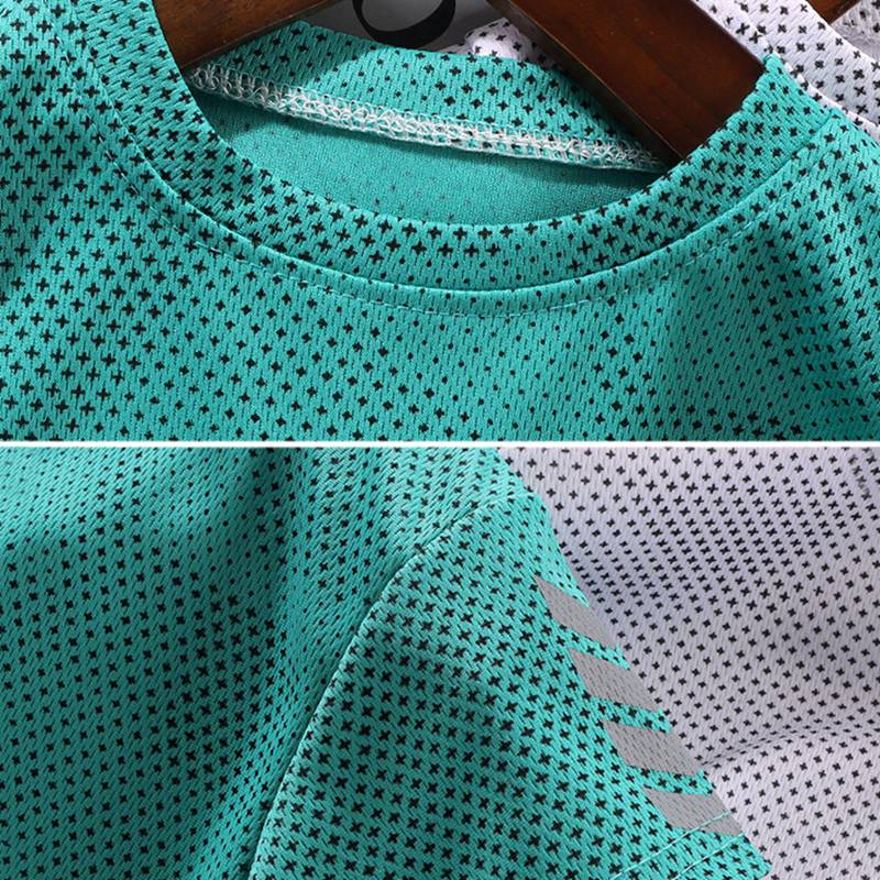 Kids Quick-Dry Breathable Short-Sleeve Shirt and Shorts Set Summer Two-Piece Set