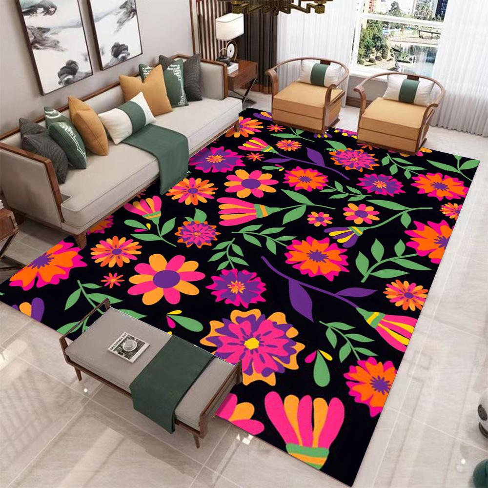HOT Merry Christmas Carpet Beige Living Rooms Large Area Rug Bedroom Anti Slip Dining Room Carpets Decoration New Year Mat Party