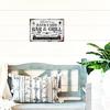 Weathered 8x12 Inch Vintage Tin Sign  Rusty Metal BBQ Backyard Decor Retro Patio Art