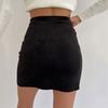 Women's Sexy Little Miss Puffer Skirt Autumn Winter New Fashion One-Buckle Bodycon Mini Skirt