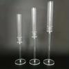 10set=30 Pcs Crystal Candle Holders Acrylic Candlestick Road Lead Candelabra CenterPieces Wedding Porps Christmas Deco